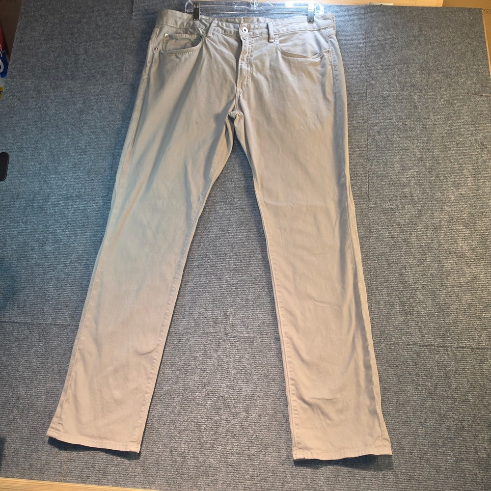 Bonobos Chino Pant Mens 36/32 Khaki Good Slim Fit Cotton Stretch Casual Business